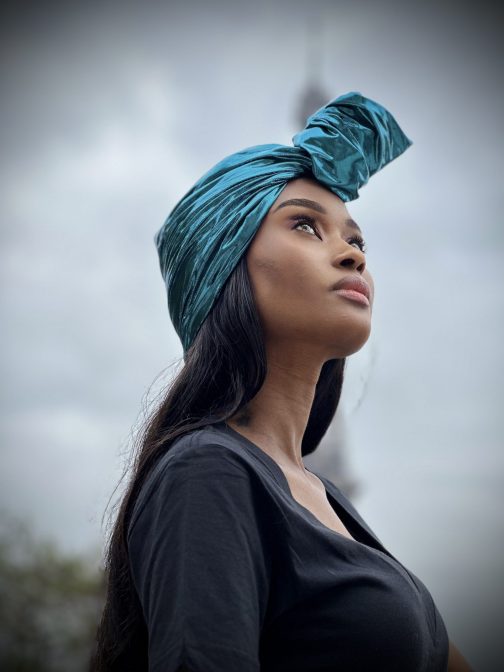 turban la radieuse bleu