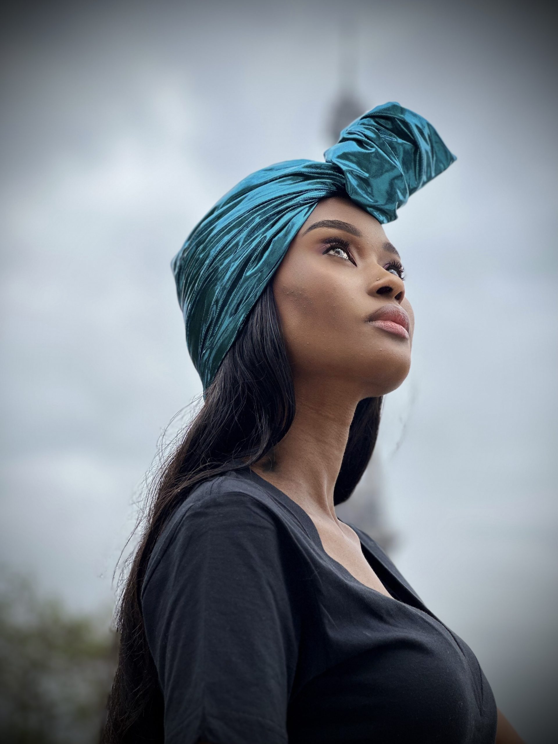 turban la radieuse bleu