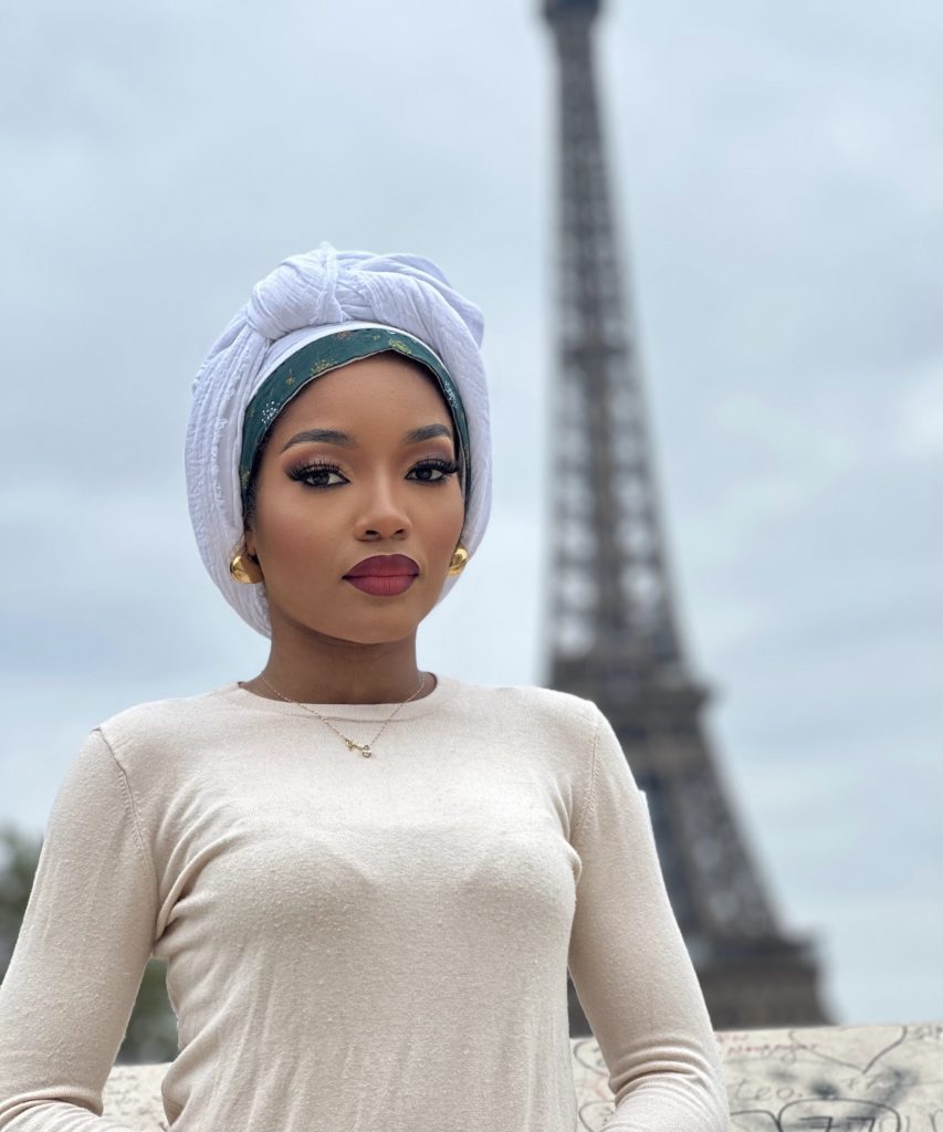 hijab pure blanc mat - enfilé