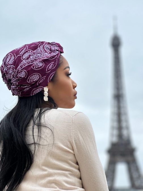turban la douce violet profil