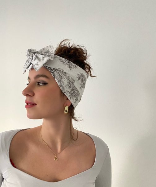 turban la coquette acajou profil bandeau