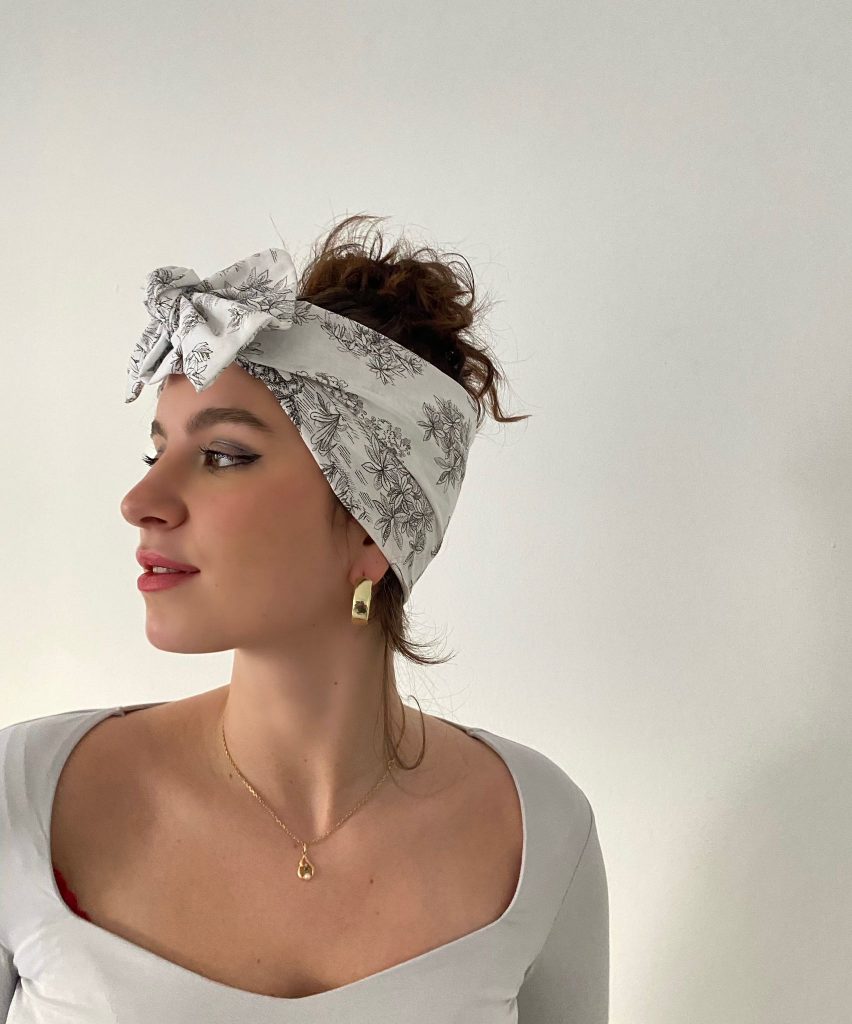 turban la coquette acajou profil bandeau