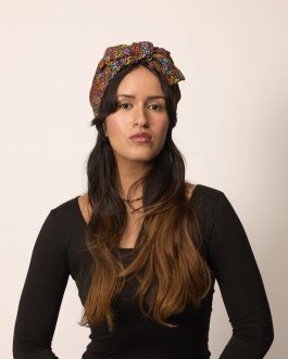 Turban-bandeau La pétillante – imprimé fleuri