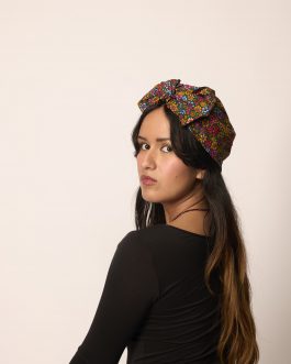 Turban-bandeau La pétillante – imprimé fleuri